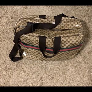 Gucci Crystal  Duffle Travel bag w/ dust bag!